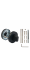 Ручка Fuaro (Фуаро) поворотная BK6.R.DSS201-02 INOX 201 BLACK (с индикатором)